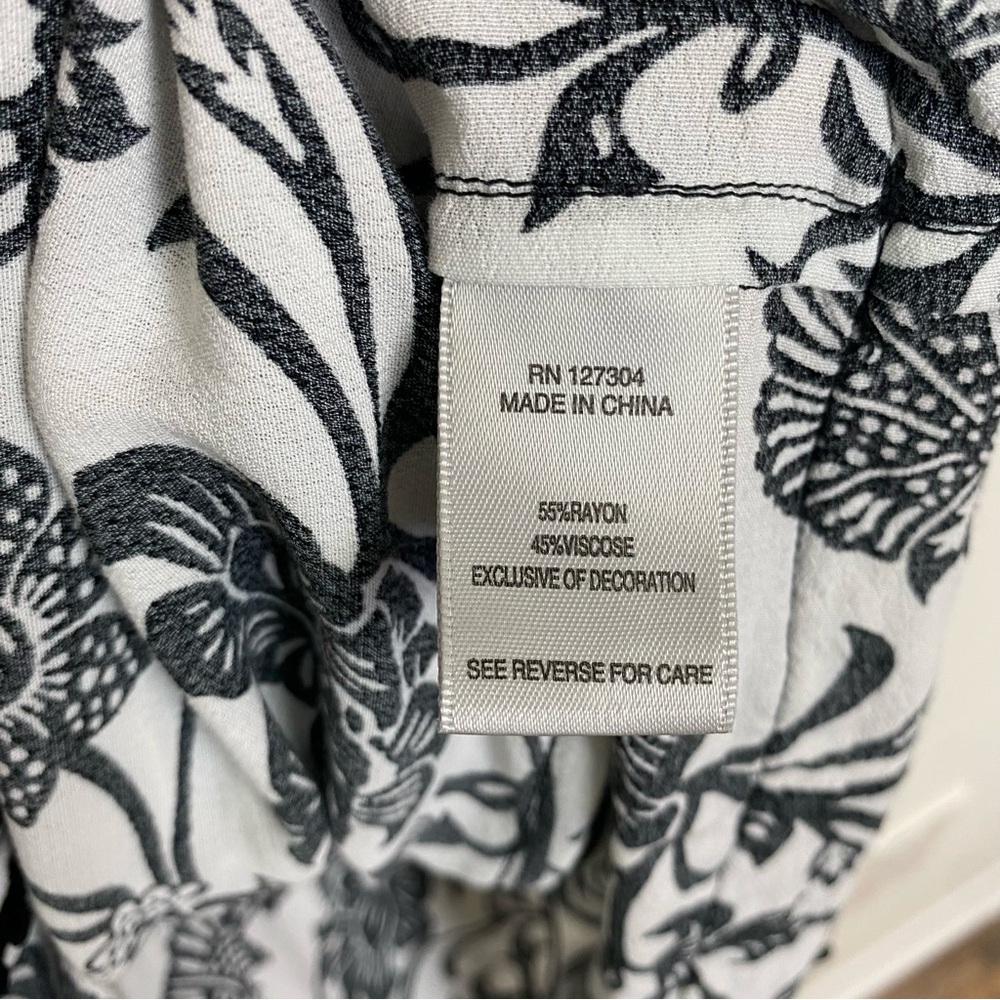 JOHN MARk 🌺 Floral Tiered Embroidered Dress Sz XL - Picture 14 of 14